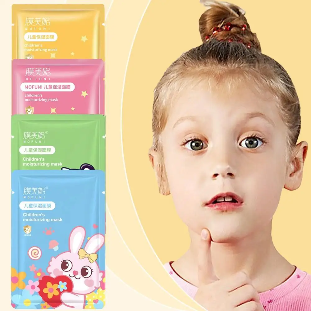 10pcs Cartoon Facial Mask For Children Deep Hydrating Sheet Mask Moisturizing Skincare Tiger Rabbit Face Mask Skin Care 2026 image 4