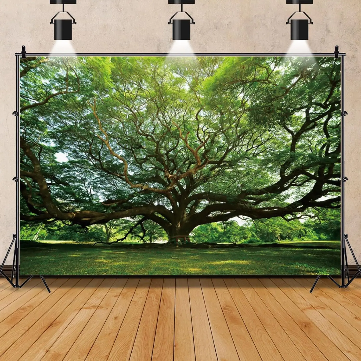 

Фон для фотосъемки с огромным деревом, весенний природный лес, пейзаж, фон для детей и взрослых, баннер для дня рождения, украшения для торта