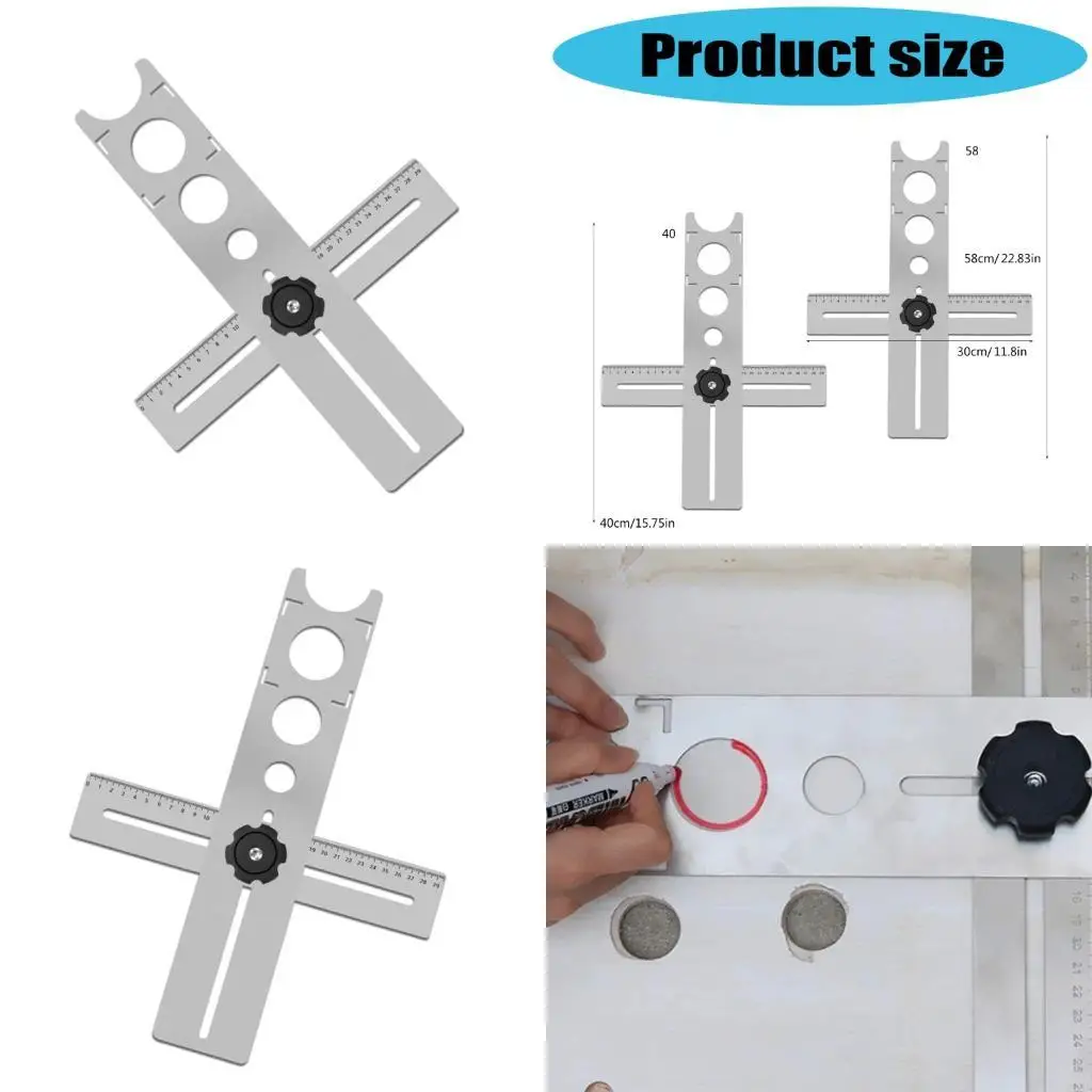 

964E Многофункциональный керамический локатор отверстия для легких отверстий для легкой установки плитки