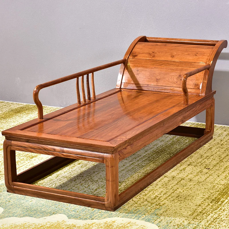 

Mahogany furniture hedgehog red sandalwood couch rosewood beauty princess bed new Chinese single