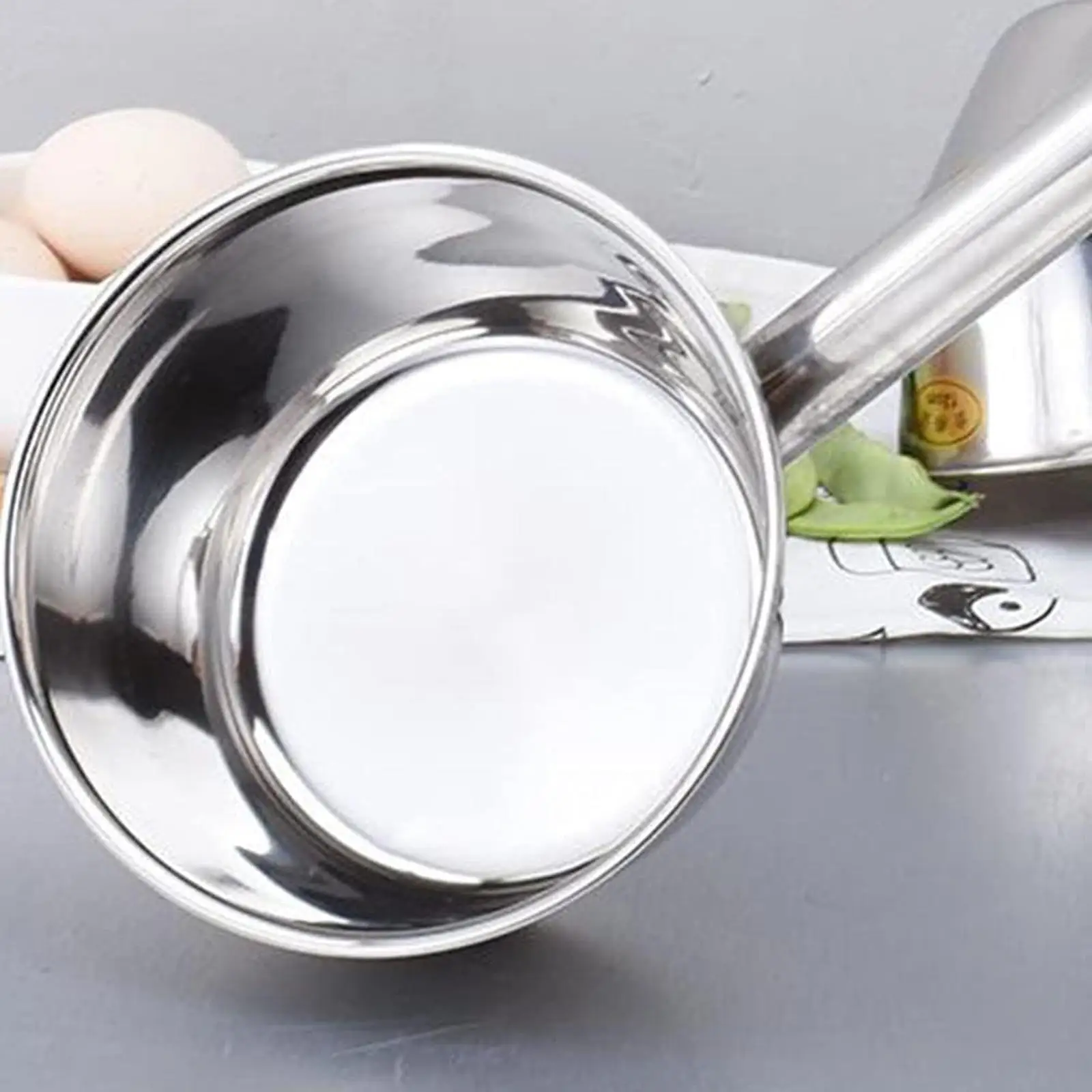 Water Ladle Scoop Long Handle Metal Kitchen Sturdy Portable Ergonomic Grip Water Dipper for Bathroom Rinse Restaurant Cooking