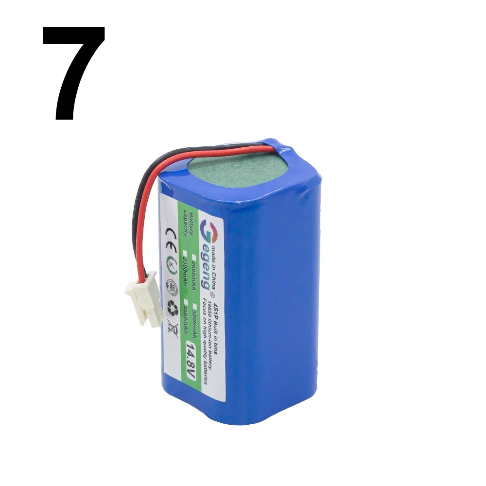 بطارية مكنسة كهربائية 3500 مللي أمبير 14.8 فولت/14.4 فولت 4S1P لشاومي/باناسونيك/ILIFE/FLYCO/Eufy/POLARIS/RoboVac/Deebot/Conga Excellence