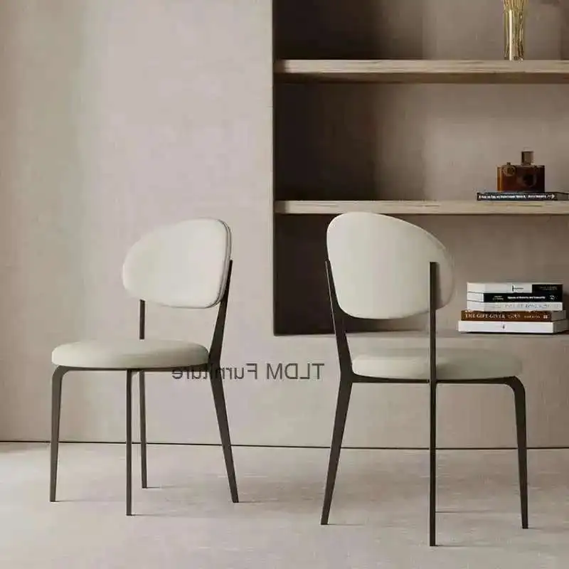 

Современные обеденные стулья середины века для гостиной, спальни, уличное кресло для отдыха, подушка из искусственной кожи Silla Cadeira Sillon Chaise 가구