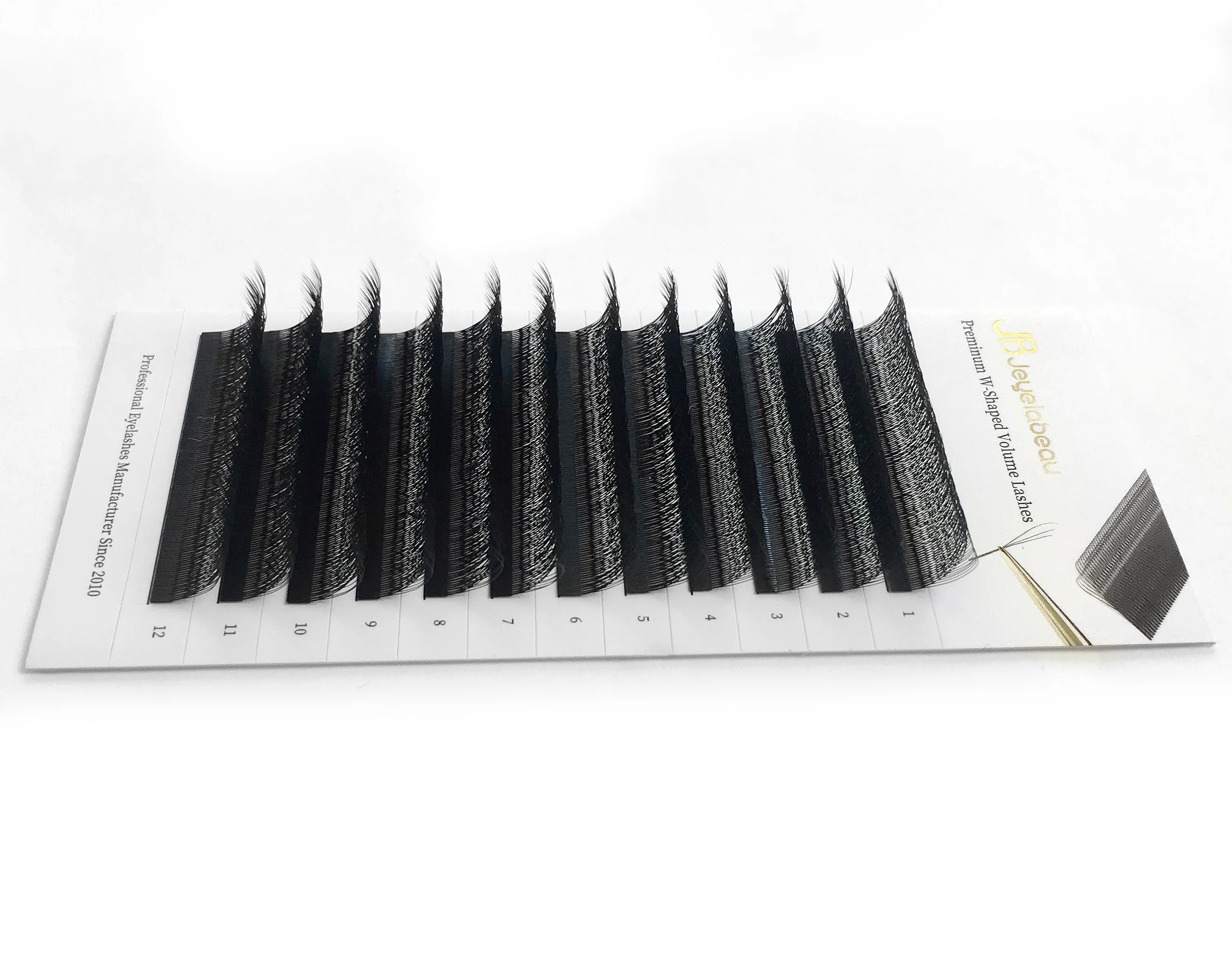 3D W Shape Lashes Extensions Professional Silk W Style Wire Eyelash 12 Rows Make-up Lash Extention Supplies