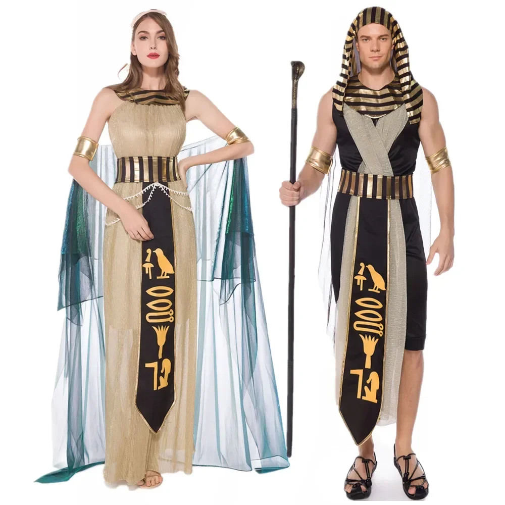 

Halloween Ancient Egypt Egyptian Pharaoh Costume Egypt Cleopatra Cleopatra Queen Cosplay Party Couple Party Dress
