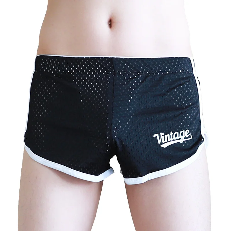 Men Board Shorts Jogging Fitness Sweatpants Quick Dry Fit Male Mesh Breathable Training Exercise Boxers