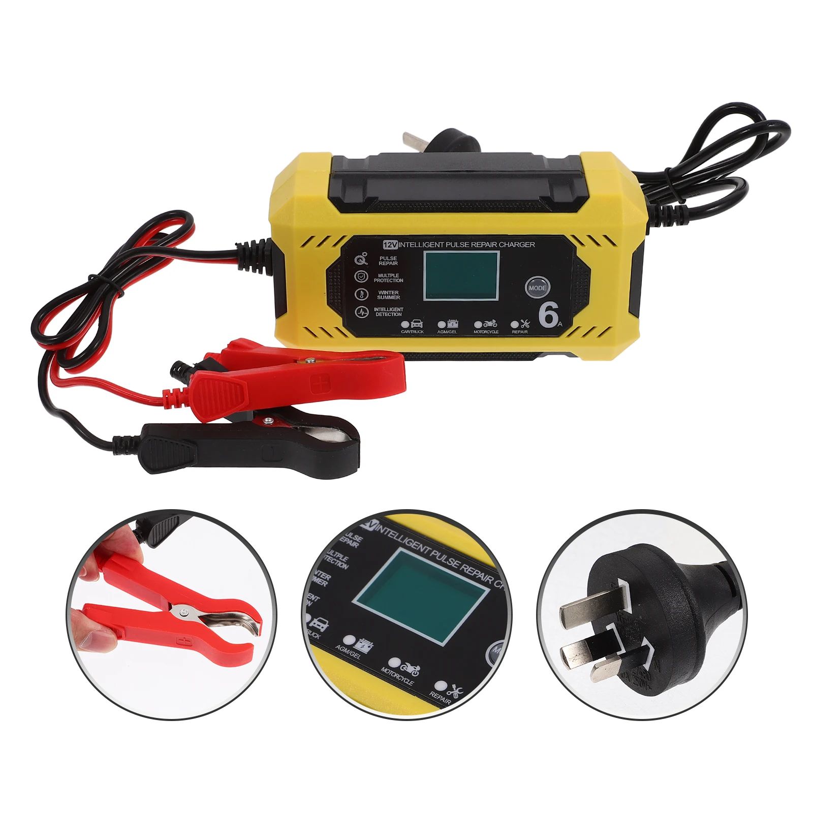 

Smart 12V Car Automatic Digital Display Overcharge Protection Portable Automotive Maintainer For