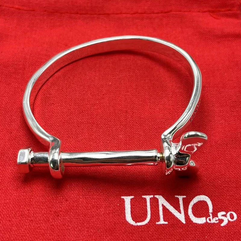 

Новинка 2023 г., лидер продаж, Модный изысканный роскошный браслет unode 50 в европейском и американском стиле, Женская романтическая Подарочная сумка для ювелирных изделий