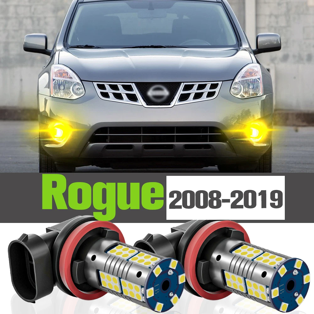 

2x LED Fog Light Accessories Lamp For Nissan Rogue 2008-2019 2009 2010 2011 2012 2013 2014 2015 2016 2017 2018