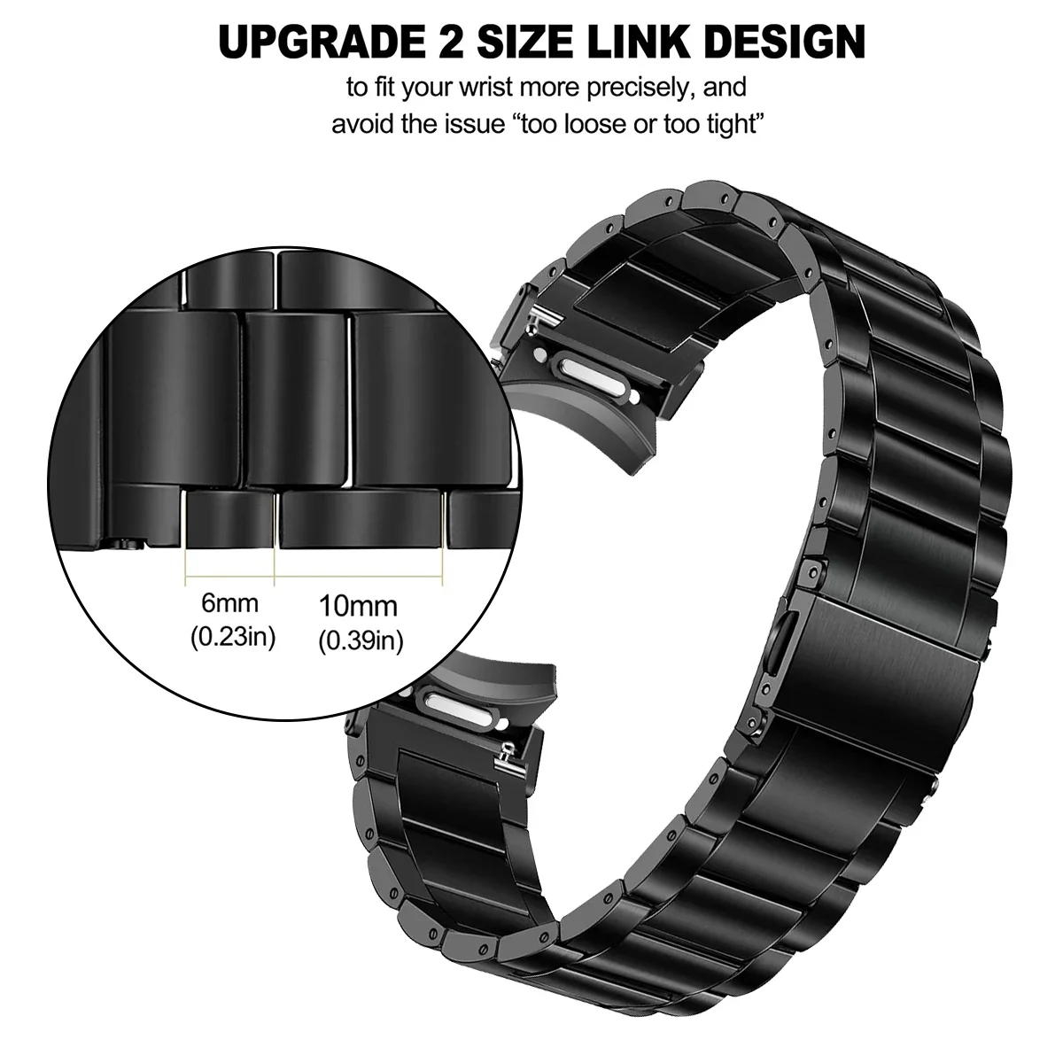 Quick Fit Titanium Metal Strap For Samsung Galaxy Watch 6 Classic 47mm 43mm 6/5/4 40mm 44mm No Gaps Band For 5Pro 45mm Bracelet