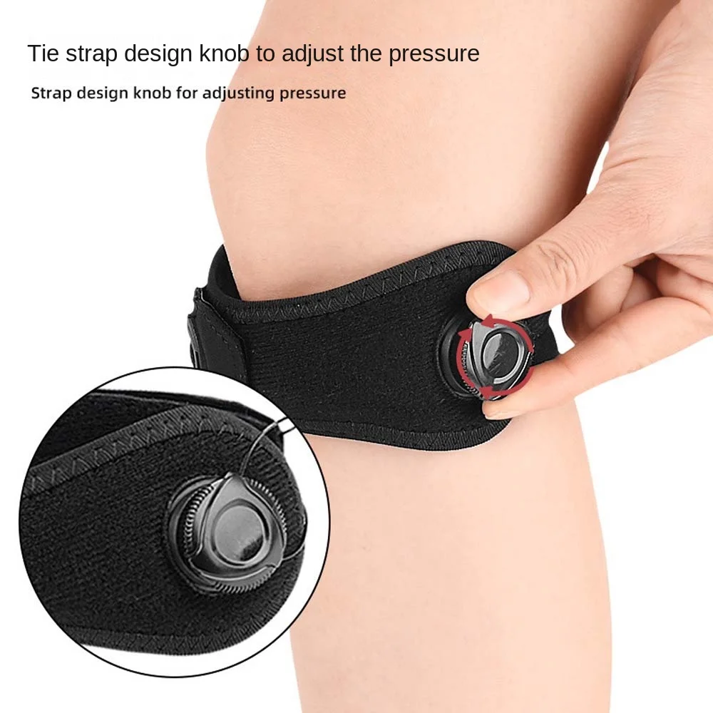 Adjustable Knob Sports Knee Guard Band Tendon Injury Protecting Meniscus Patellar Strap Knee Pads Supporting Knee