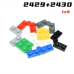 Rainbow Pig MOC Parts 73983 19954 2429 2430 Hinge Plate 1 x 4 Swivel Compatible Bricks DIY Building Blocks Particle Kid Toy