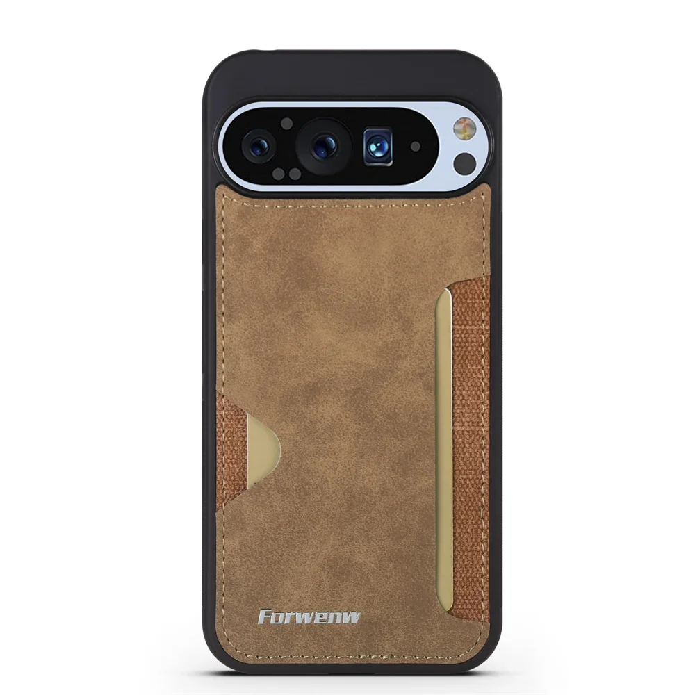 Handyhülle für Google Pixel 11 10 Pro XL Retro-Lederhülle mit Kartenhalter und Brieftaschenfunktion für Google Pixel 10 Pro 9A 9 Pro XL – Detail 2