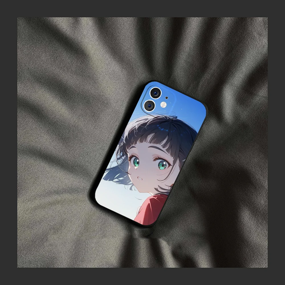 Kirigaya Suguha الرسوم المتحركة S-Word A-Art O-Online جراب هاتف سيليكون لينة آيفون 16 15 14 13 12 11 Plus Pro Max Plus #2