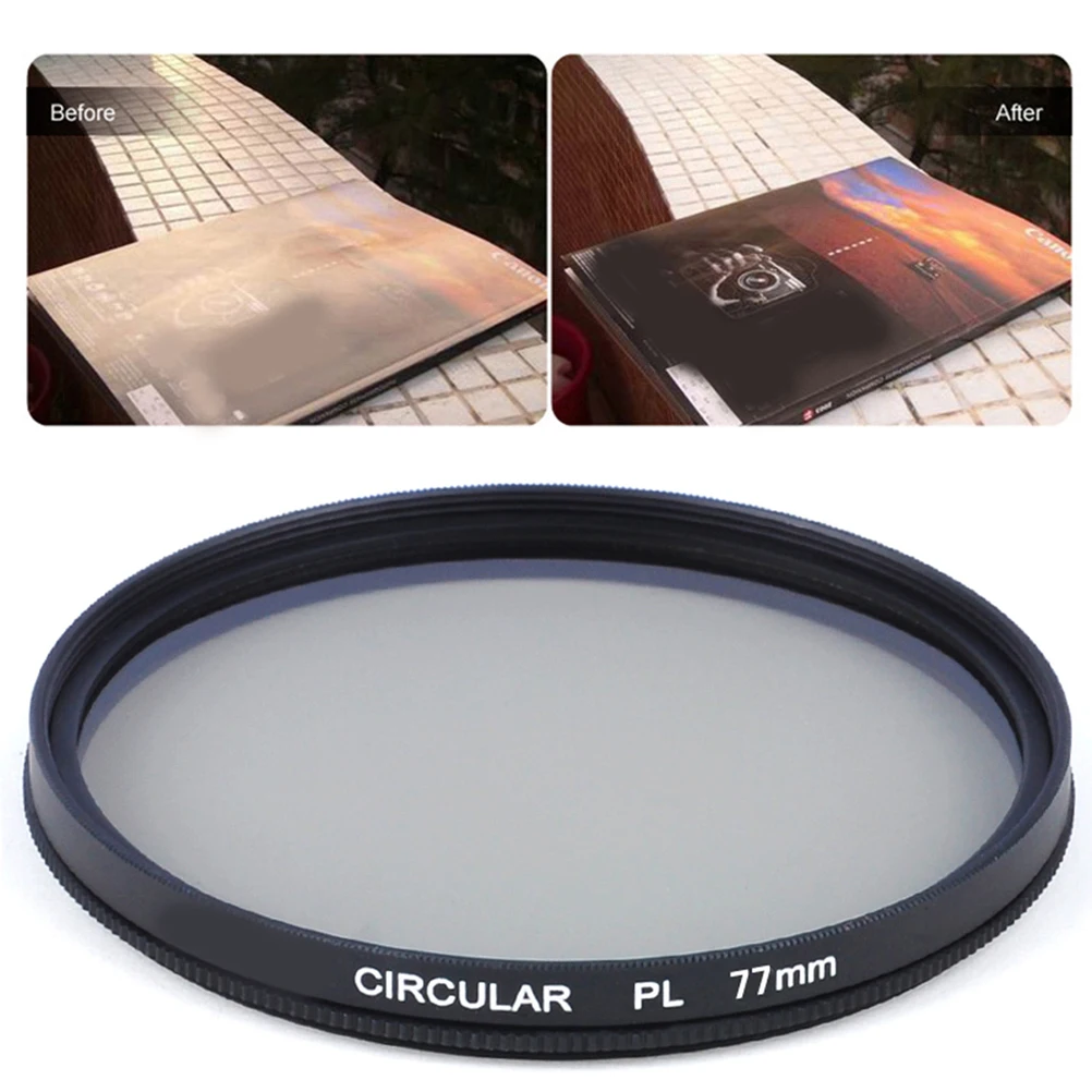 

Cpl Polarizer Filter 55Mm Premium Circular Polarizing Lens For Dslr Cameras High Transmittance Glare Reduction Outdoor