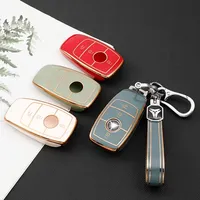 TPU Car Key Case Cover for Mercedes-Benz A B C E G S Class CLA CLS GLA GLB GLC GLE GLS EQA EQB EQC 2 3 4 Buttons Auto Accessory