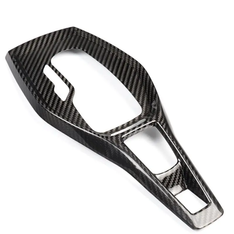 

AU28-Car Gear Shift Panel Trim Cover Dry Carbon Fiber For Camaro 2016-2023 AT Transmission Control Unit Cover Parts