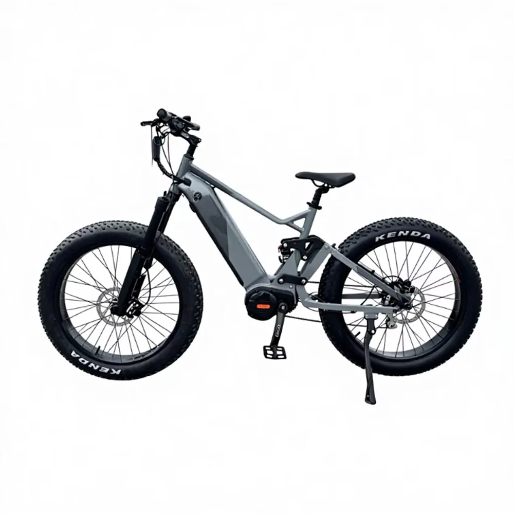 48V 1000W 17.4Ah Mountain Electric Bicycle Super Power mid Drive Motor 26'x4.0 Fat Tire Ebike for Outdoor Adventures