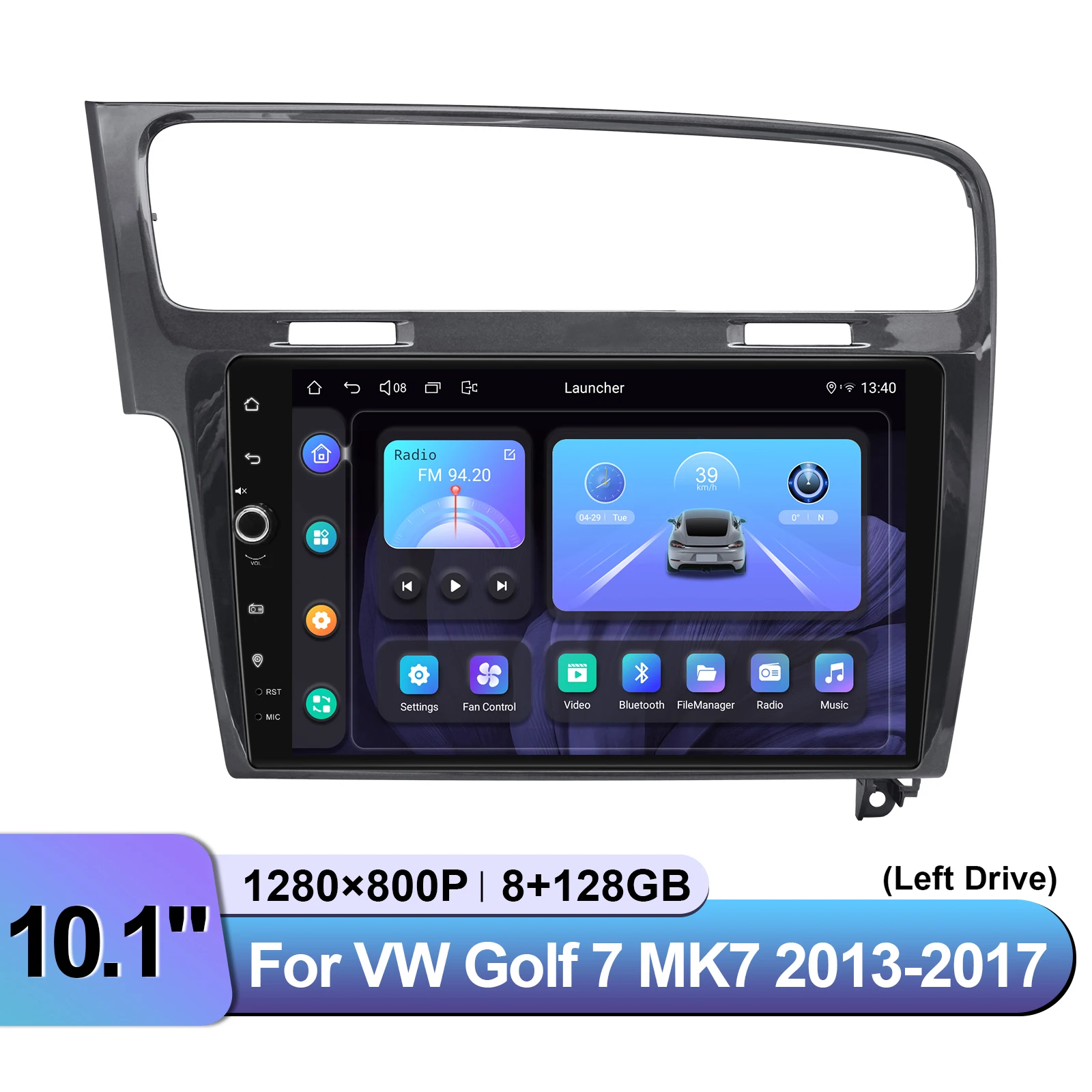 Joying 10.1 بوصة ترقية راديو السيارة الاندورويد ستيريو Autoradio مشغل وسائط متعددة رئيس Uint ل Volkswagen VW Golf 7 MK7 2013-2017