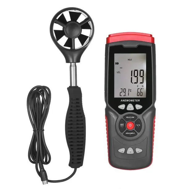 

GT8907 Digital Anemometer Air Volume Tester Wind Temperature Wind Direction Wind Level Measuring Instrument High Precision