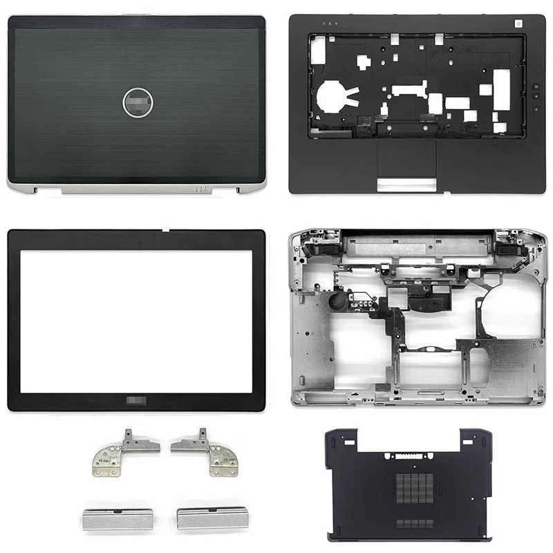 

New For Dell Latitude E6420 Laptop LCD Back Cover Front Bezel Hinges Hinge Cover Palmrest Bottom Lower Case Cover EC Non Touch