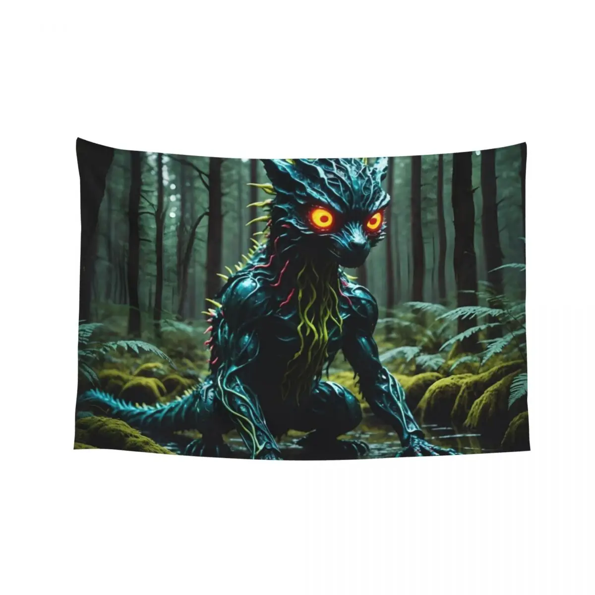 

A.I. NightShade FunFractals ChromaDepth 3D Tapestry Bedroom Decorations Decoration For Bedroom Wall Decoration Items Tapestry