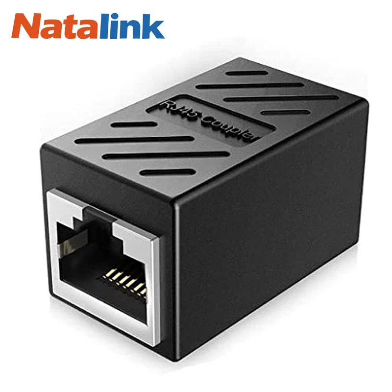 Natalink RJ45 Coupler Ethernet Extender 1000Mbps, Cat7 Cat6 Cat5e Ethernet Cable Extender Ethernet Adapter LAN Connector