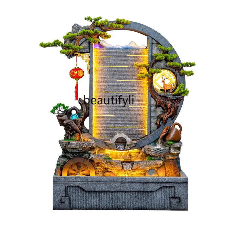 

Flowing Water Lucky Decoration Opening Gifts Floor Hallway Screen Landscape Rockery Fountain Company Decoration