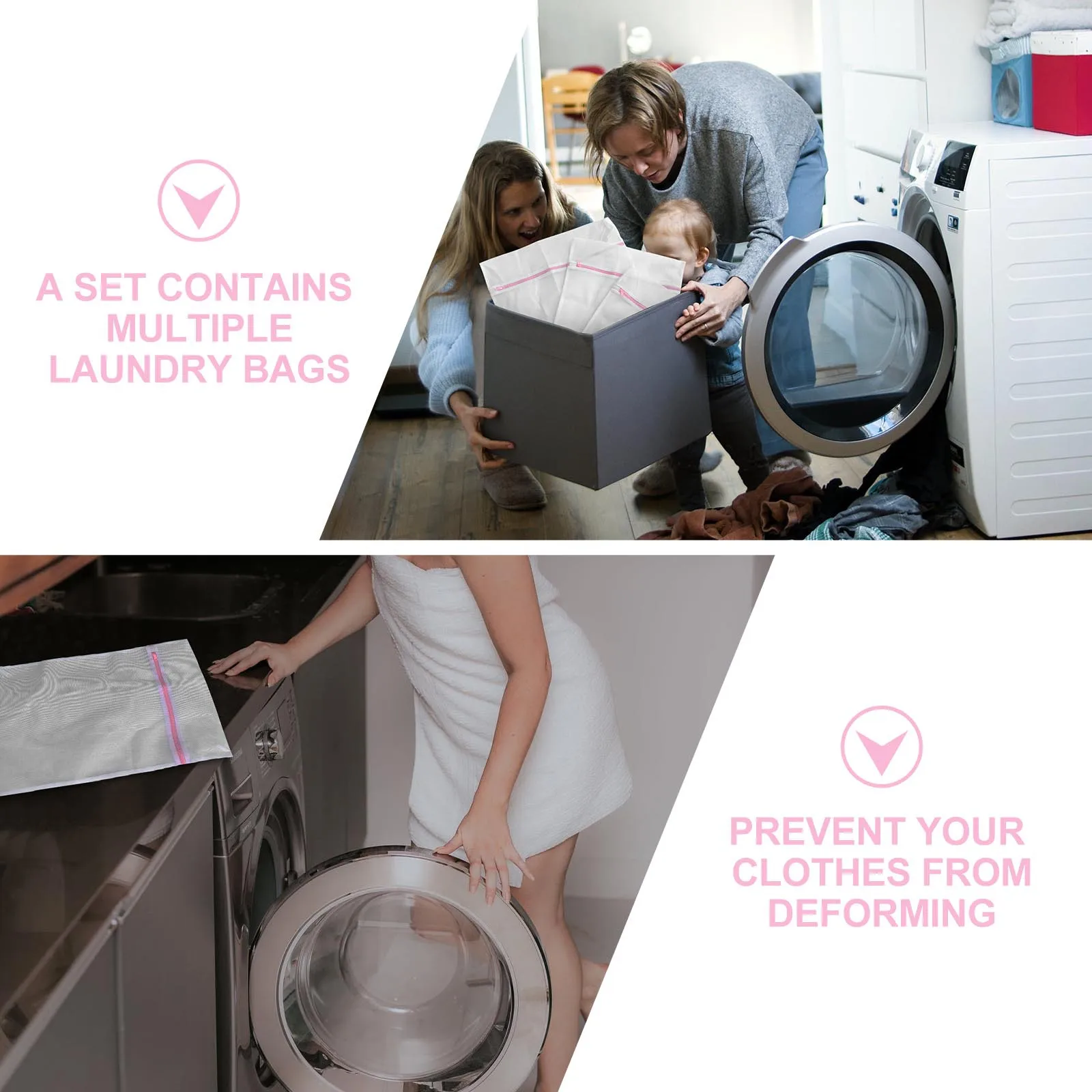 

8Pcs Mesh Laundry Bag Set Bra Underwear Socks Protector Travel Storage Organizer Laundry Bag Set Mesh Clothes Bags