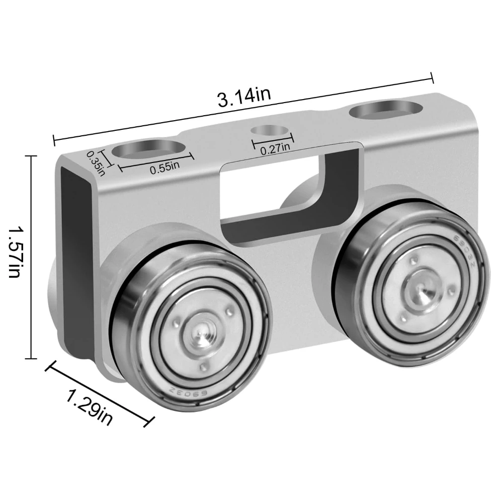 Trolley Assembly 4 Wheel Light Duty for Use with All 1-5/8