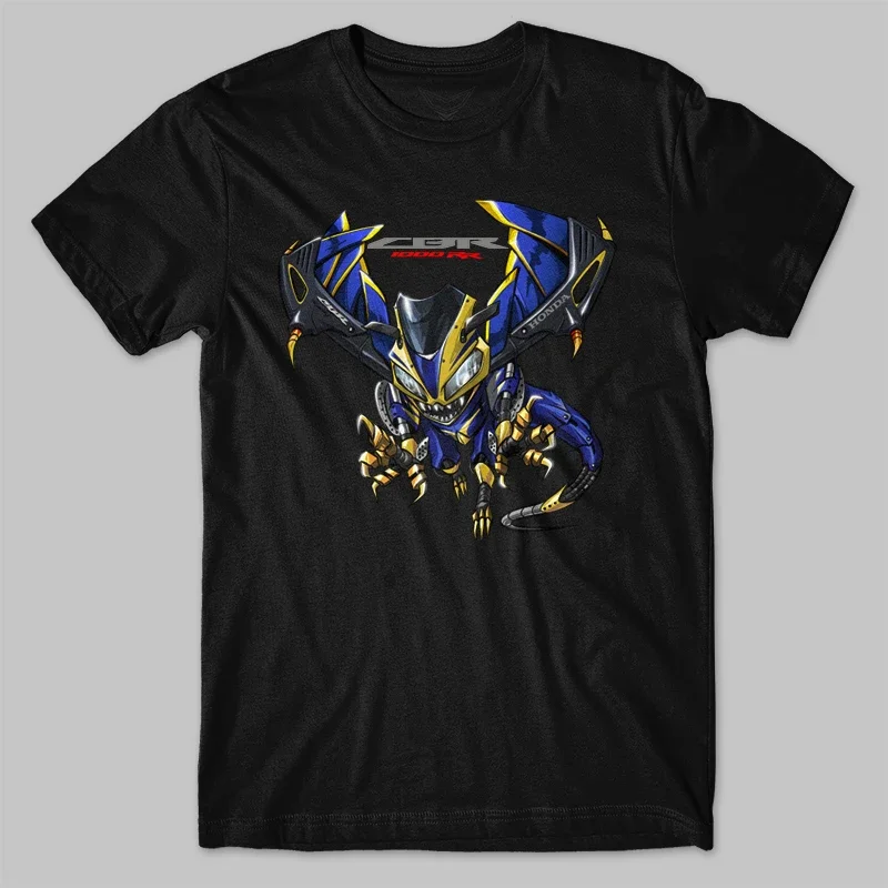 Classic Japanese Motorcycle CBR 1000RR Dragon Inspiration T-Shirt New O-Neck Summer Short Sleeve