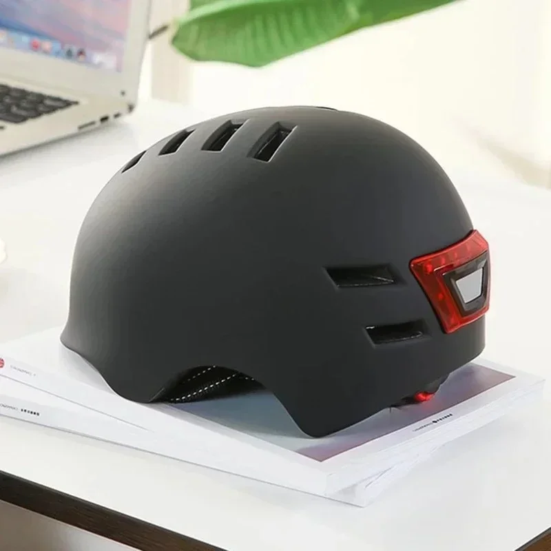 Ubran Helmet With Light Warning Integrated Bicycle Balance Car Helmet Outdoor Sports Electric Car Scooter Riding Cap Safety Cap