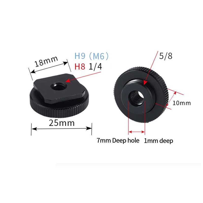 

Hot Shoe Conversion Screw 1/4 M6 to 5/8 Inch Microphone Fill Light Photography Accessories Mount Adapter For Dslr Camera Shoot