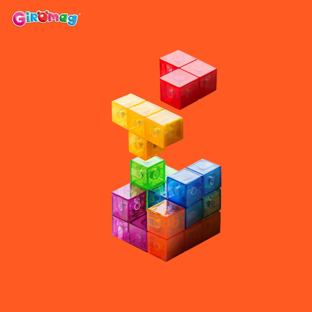 GIROMAG Magnetic Building Blocks Set STEM Educational Construction Toys for Kids Aged 3-12 Creative Learning Gift