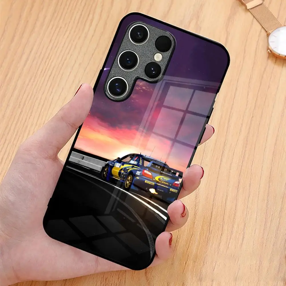 The Cars S-Subaru-er MAISTO Phone Case Glass Phone Case For Samsung Galaxy A15 A25 A35 A55 A14 A54 A13 A33 A53 A51 A05 A04