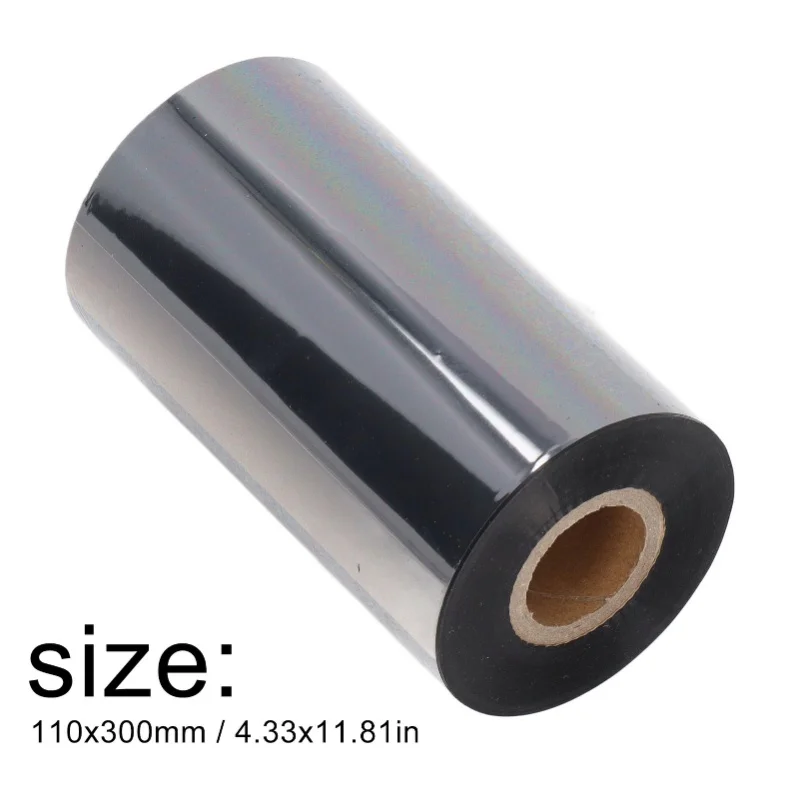 Thermal Transfer Ribbon Label Sticker Barcode Printing Accessory Part For Printer 80mmx300m / 3.15inx984.25ft