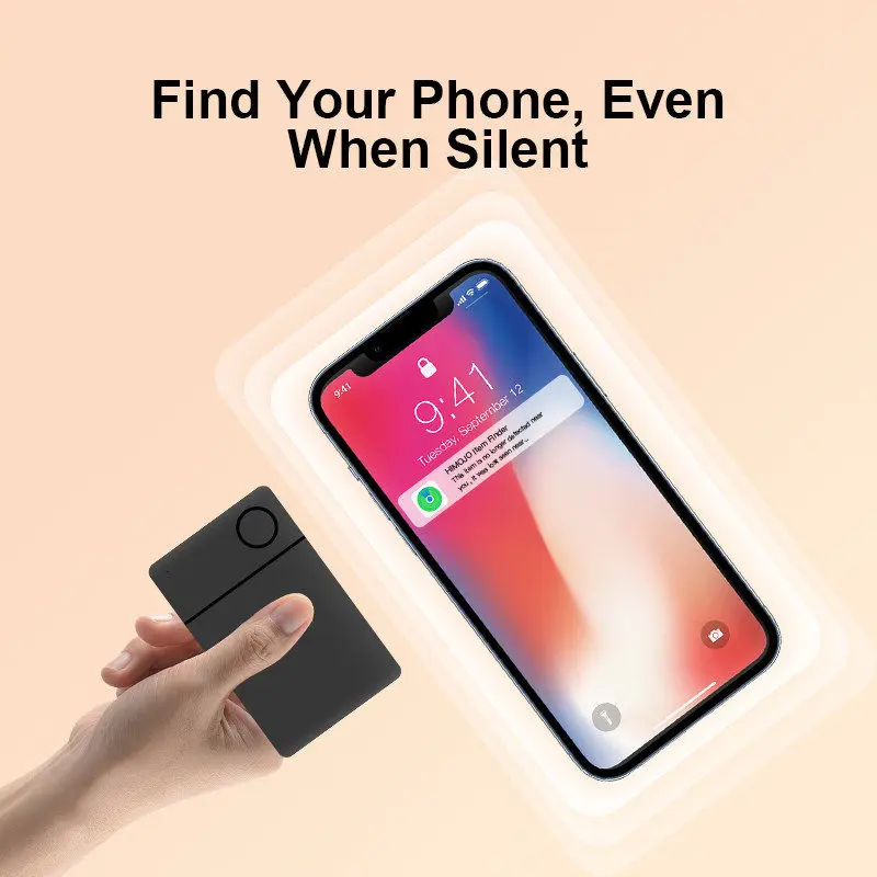 Rastreador de tarjetas magnéticas inteligentes, compatible con Apple Find My APP, funda trasera para teléfono móvil, Soporte para tarjeta de