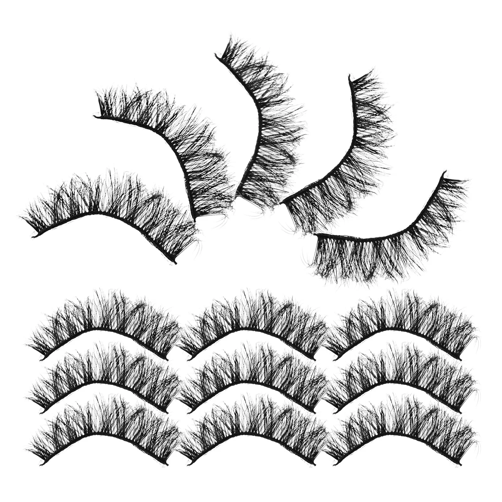 20Pairs Valse Wimpers Voor Vrouwen Natuurlijke Valse Wimpers Pack Korte Klassieke Wimpers Make-Up Accessoires Voor Dagelijkse Slijtage Datum