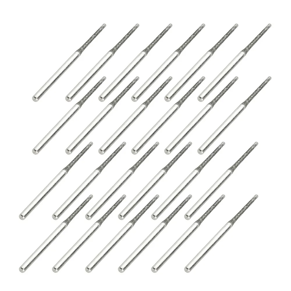 

Для драгоценных камней Алмазные сверла для ювелирных изделий из камня Инструмент для резьбы по нефриту Твердые сверла 1,2 мм 30 шт. Алмазные корончатые сверла