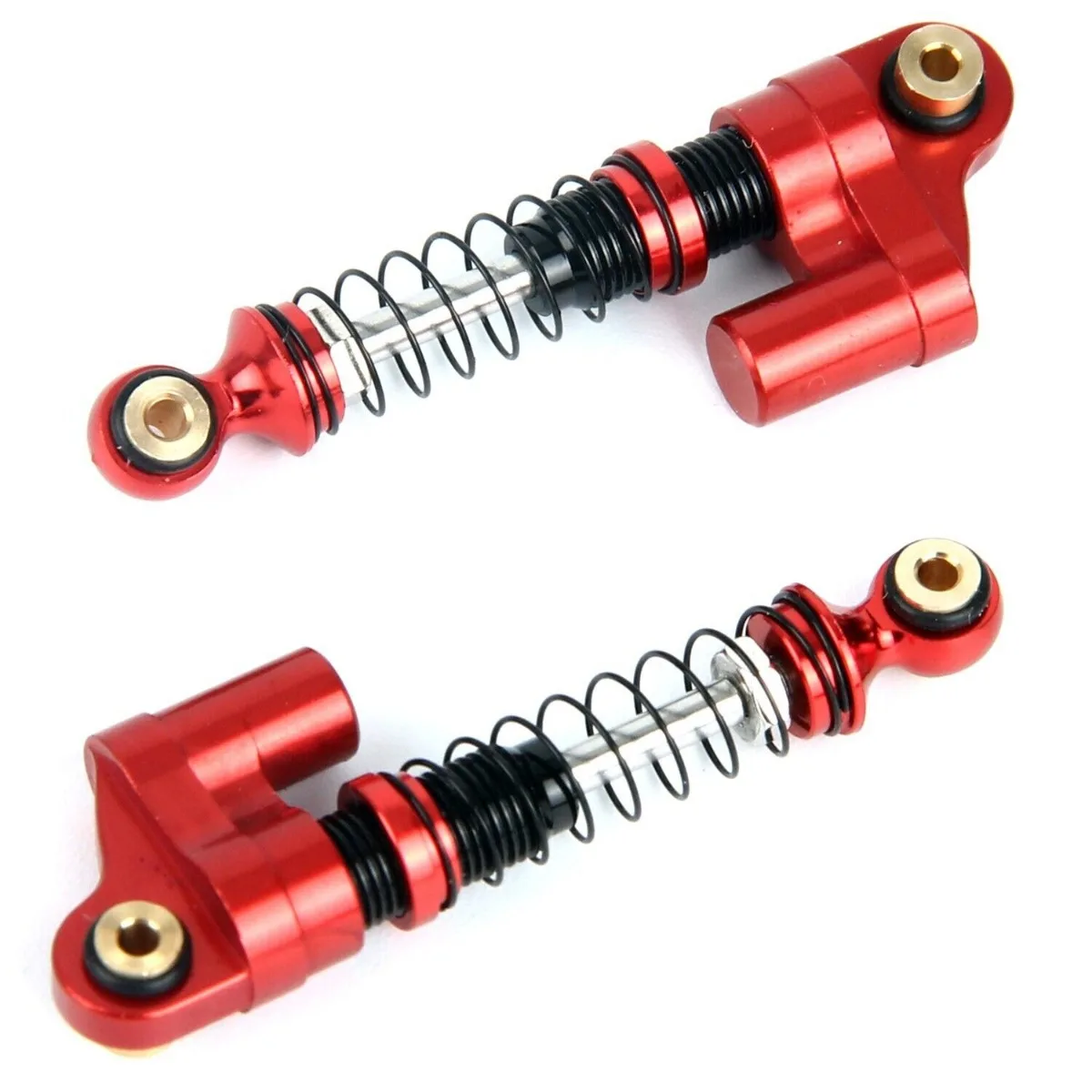 LCX Racing 1/24 RC Crawler Aluminum 37mm 2pcs Shock Absorber Suspension for Axial SCX24 Upgrades Parts Accessories