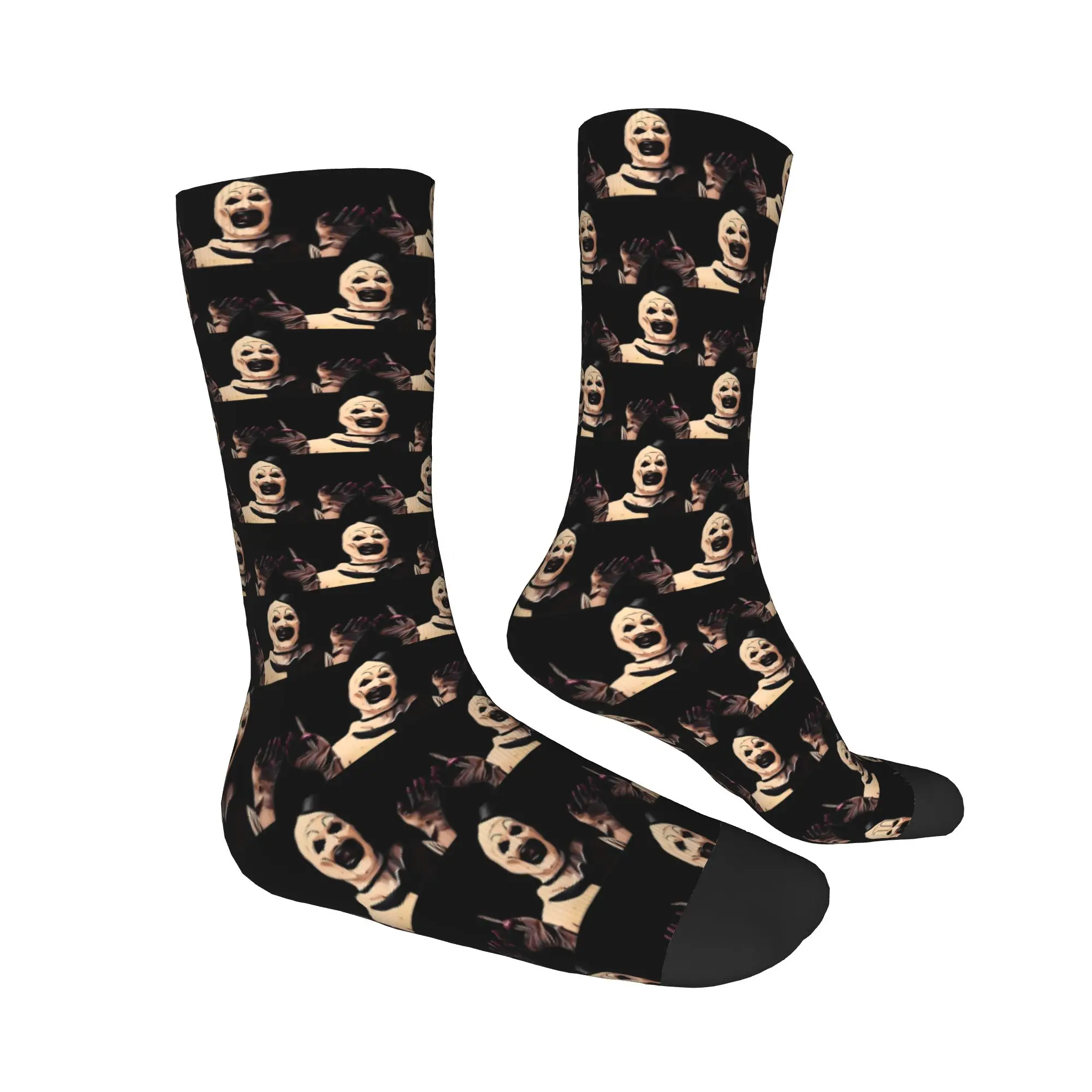 المرعب الفن المهرج 92693039 الجوارب Kawaii جوارب الشتاء عدم الانزلاق الرجال الجوارب لينة نمط الجري الجوارب #3