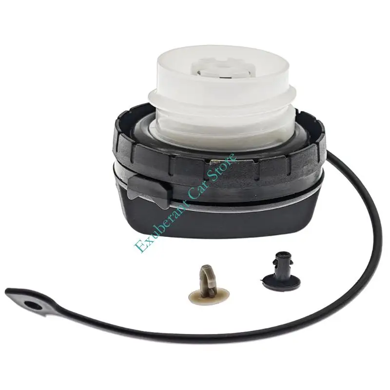 Filler Cap Replacement with Smooth Molded Exterior, Attached Tether, Crosswise Top Grip, and 17251-3JA0A Part Reference
