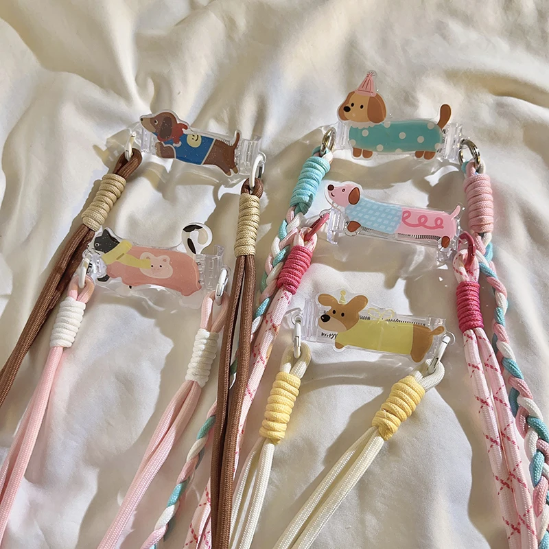 

Cute 3D Pig & Cat Phone Lanyard - Knitted Crossbody Long Strap for Phone Cases, Anti-Loss, Portable & Anti-Drop Design