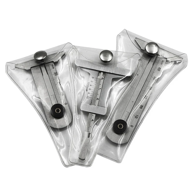 Carro Pneu Passo Profundidade Calibre Medidor Régua Pinça Medição Ferramentas para Moto 030 mm 050 mm 060 mm Aço Inoxidável