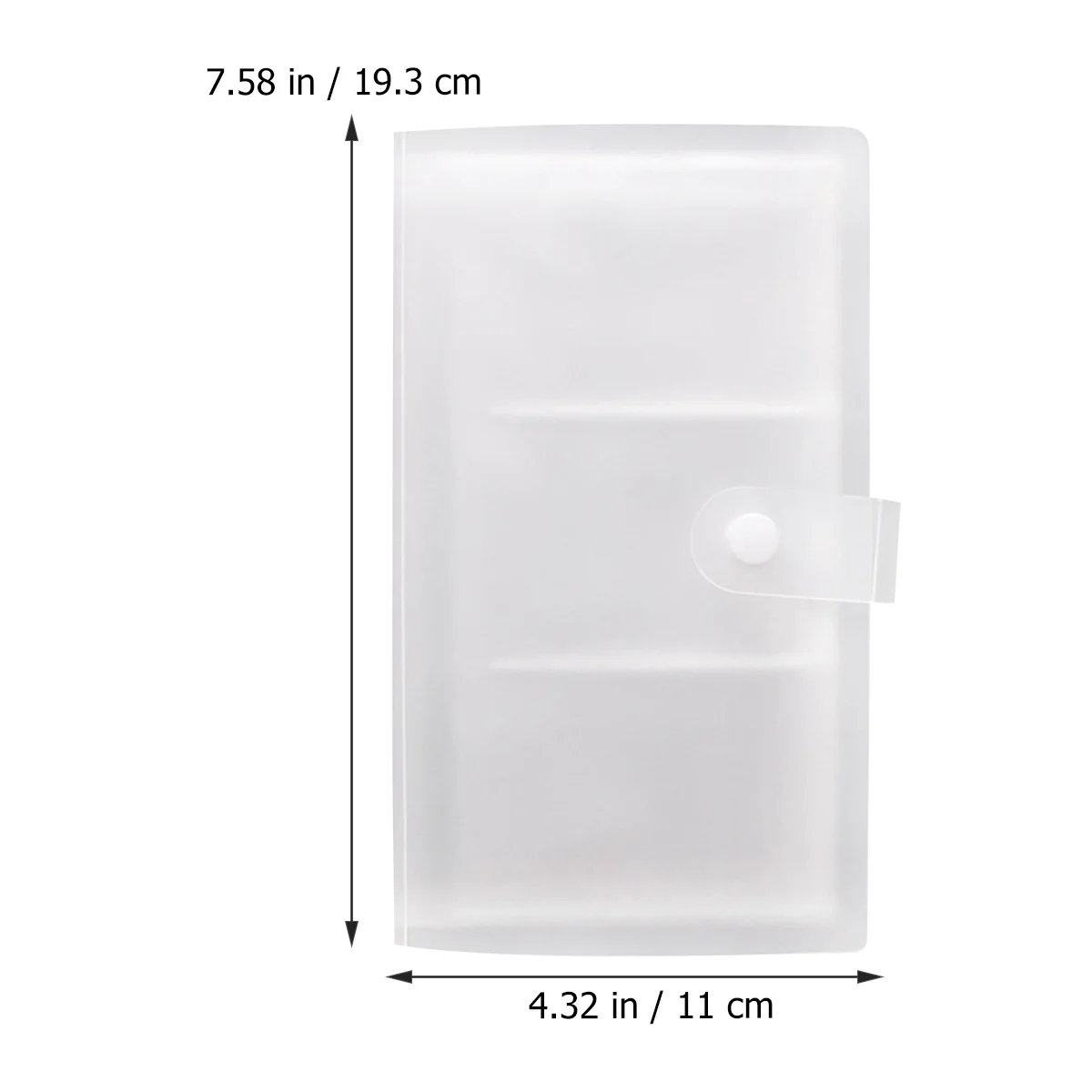 120 Slots Business Cards Book Name Cards Holder Plastic Organizer For Office Supplies Portable Card Storage Case