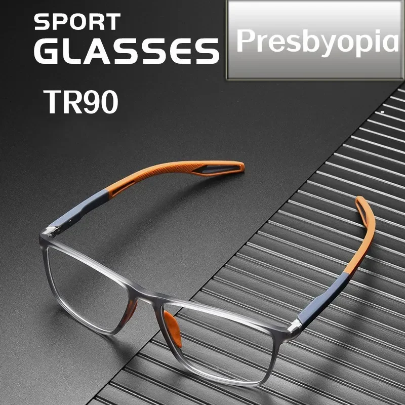 New Trend TR90 Reading Glasses Fashion Men Women Sport Presbyopia Eyeglasses Retro Blue Light Blocking Eyewear Diopter 0 To +4.0