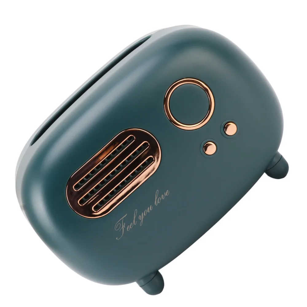 

Home Decoration Radio Shape Retro Radio Tissue Box Decorative Multifunction Tissue Cover Box Creative Green Napkin Case Bedroom