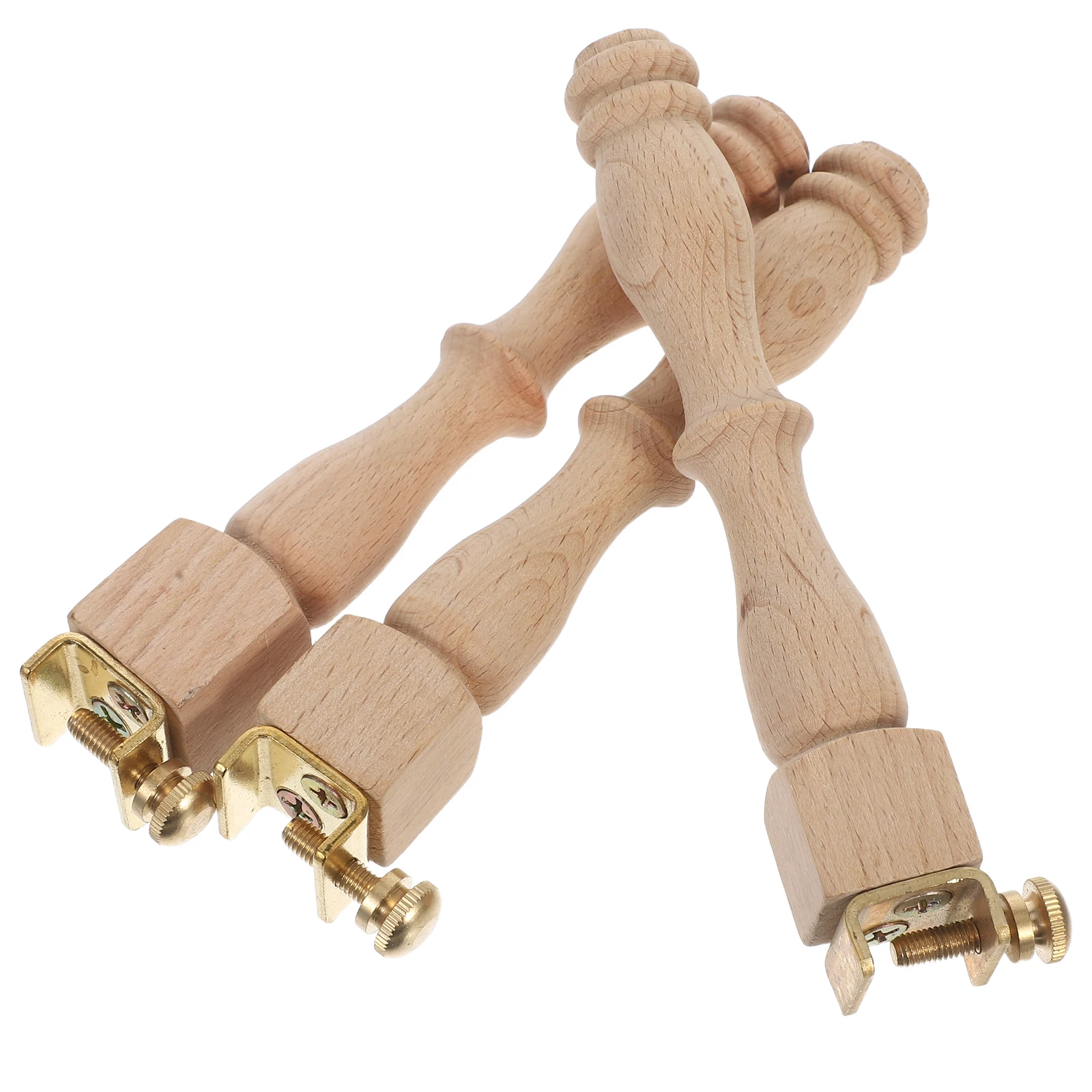 

3pcs Hoop Legs Wooden Frame Support For Cross Stitch Detachable Compact Desktop Craft Supplies Embroidery Stand