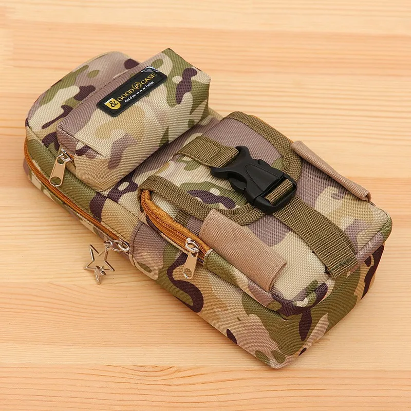 Estojo de lápis camuflado para meninos, bolsa lápis estilo soldado, papelaria de alta capacidade, material escolar, 1 peça