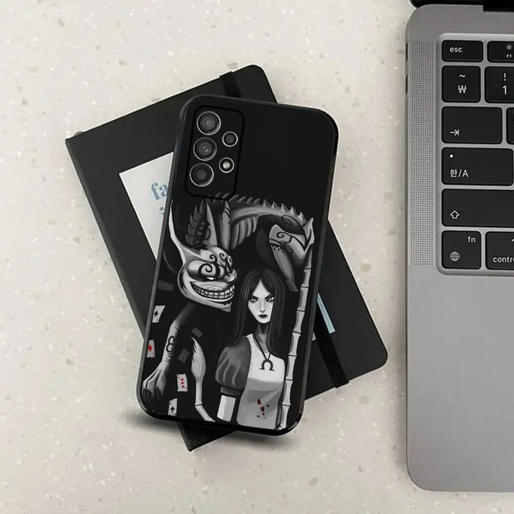 Game A-Alice Madness Returns Phone Case For Samsung Galaxy A13,A21s,A22,A31,A32,A52,A53,A71,A80,A91 Soft Black Cover